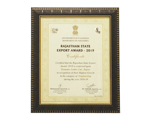 A certificate with a gold frame over a white background 