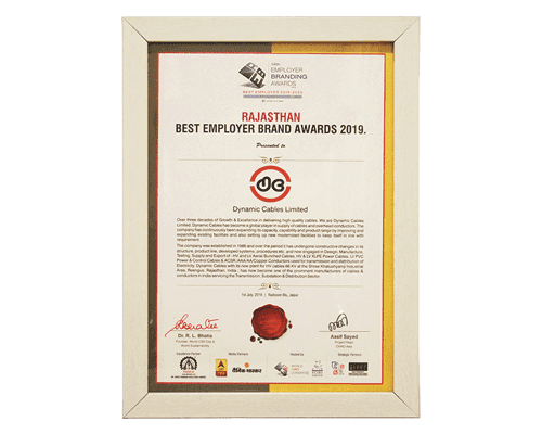A certificate in a white frame over a white background 