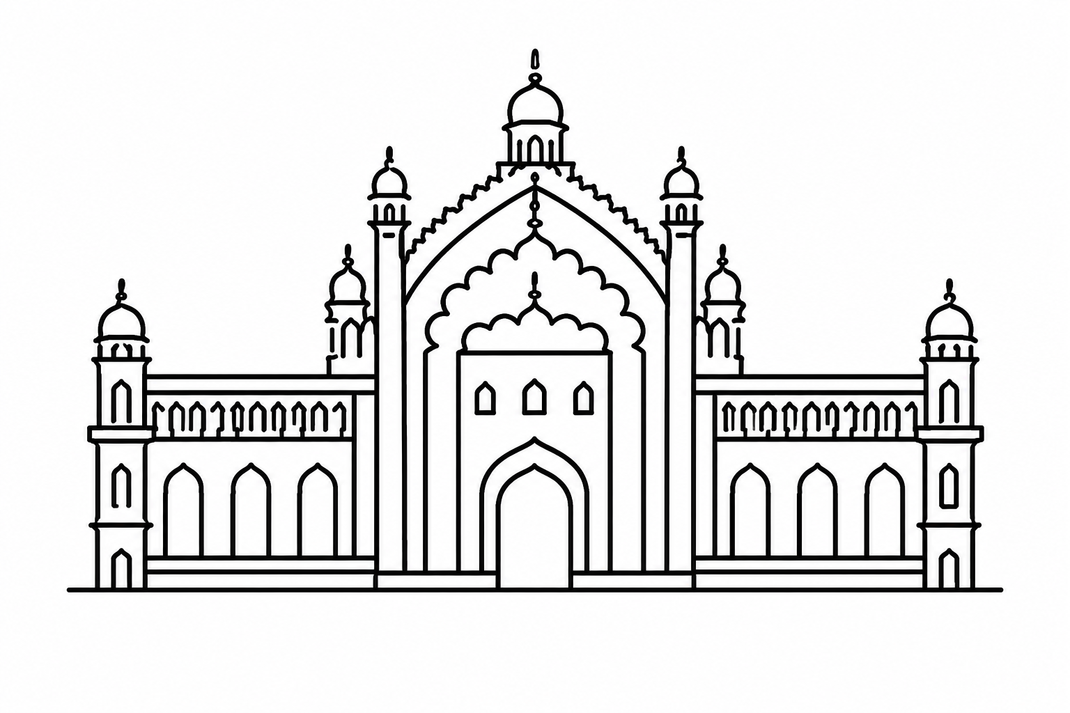 Icon of Victorias palace in Lucknow